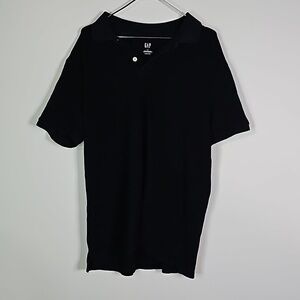 GAP large black stretch pique polo short sleeve shirt 5 pack